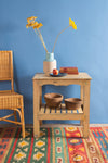 Cream Vintage Wooden Side Table