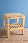 Cream Vintage Wooden Side Table