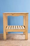 Cream Vintage Wooden Side Table