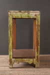 Green Vintage Wooden Side Table