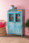 Blues Tones Vintage Glazed Cabinet