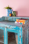 Blues Tones Vintage Glazed Cabinet