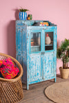 Blues Tones Vintage Glazed Cabinet