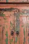 Pink & Green Vintage Wooden Cupboard
