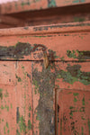 Pink & Green Vintage Wooden Cupboard