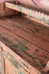 Pink & Green Vintage Wooden Cupboard