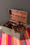 Vintage Blue Writing Box