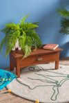 Vintage Wooden Low Side Table