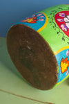 Vintage Hand Painted Medium Wooden Pot (Re-worked) - 22