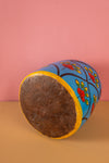 Vintage Hand Painted Medium Wooden Pot (Re-worked) - 29