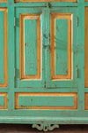 Green & Yellow Vintage Dresser Unit <p>W:122cm D:68cm H:197cm </p>