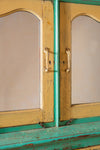 Green & Yellow Vintage Dresser Unit <p>W:122cm D:68cm H:197cm </p>