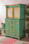 Green & Yellow Vintage Dresser Unit <p>W:122cm D:68cm H:197cm </p>