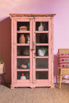 Pink Vintage Display Cabinet