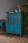 Vintage Blue Wooden Cupboard