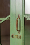 Vintage Green Glazed Cabinet <p>W:96cm D:51cm H:116cm </p>
