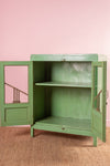 Vintage Green Glazed Cabinet <p>W:96cm D:51cm H:116cm </p>