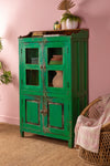 Green Vintage Glazed Cabinet