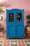 Bright Blue Vintage Cabinet