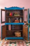 Bright Blue Vintage Cabinet