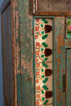 Vintage Teal Cabinet with Tiles