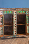 Vintage Teal Cabinet with Tiles