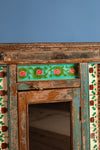 Vintage Teal Cabinet with Tiles