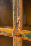 Vintage Yellow Glazed Cabinet