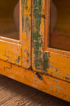 Vintage Yellow Glazed Cabinet