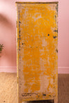 Vintage Yellow Glazed Cabinet