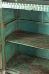 Green Vintage Glazed Cabinet <p>W:91cm D:52cm H:123cm </p>