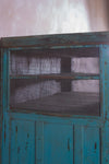 Blue Vintage Wooden Cupboard <p>W:106cm D:64cm H:168cm </p>