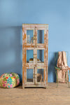 Vintage Pale Pink Display Cabinet <p>W:63cm D:46cm H:160cm </p>