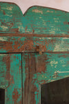 Vintage Green Glazed Cabinet <p>W:100cm D:54cm H:179cm </p>
