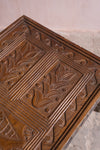 Carved Vintage Wooden Coffee Table