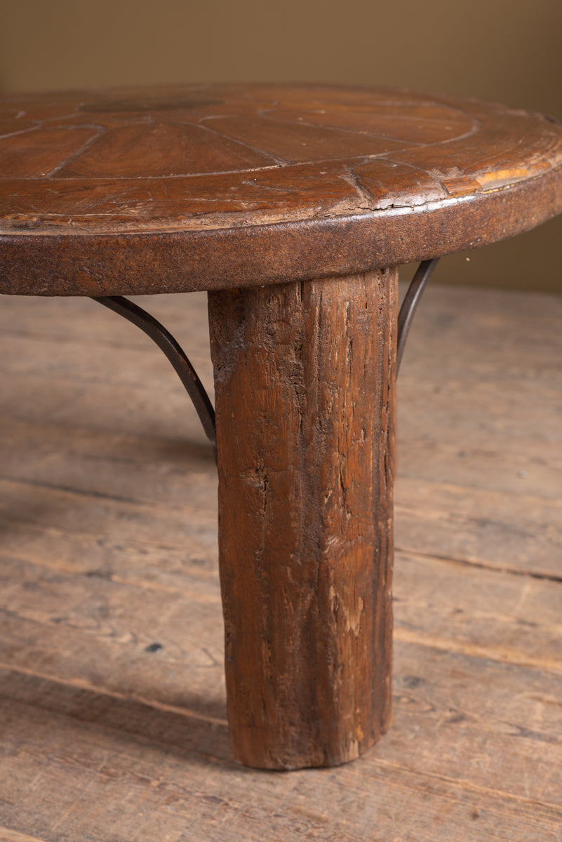 Vintage Wooden Round Table Dia:65cm H:43cm – Ian Snow Ltd