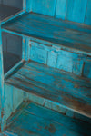 Blue Vintage Glazed Display Cabinet <p>W:92cm D:45cm H:140cm </p>