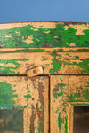 Vintage Green Glazed Cabinet <p>W:94cm D:47cm H:145cm </p>