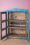 Blue Vintage Glazed Cabinet <p>W:98cm D:41cm H:131cm </p>