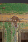 Green Vintage Glazed Cabinet <p>W:94cm D:49cm H:160cm </p>
