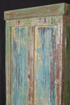 Green Vintage Glazed Cabinet <p>W:94cm D:49cm H:160cm </p>