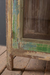 Green Vintage Glazed Cabinet <p>W:94cm D:49cm H:160cm </p>