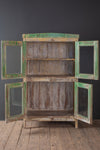 Green Vintage Glazed Cabinet <p>W:94cm D:49cm H:160cm </p>