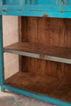 Blue Wooden Vintage Cupboard <p>W:122cm D:55cm H:164cm </p>