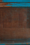 Blue Wooden Vintage Cupboard <p>W:121cm D:55cm H:168cm </p>