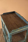 Vintage Blue Display Cabinet <p>W:85cm D:53cm H:123cm </p>