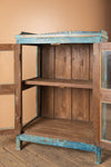 Vintage Blue Display Cabinet <p>W:85cm D:53cm H:123cm </p>
