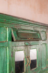 Green Vintage Wooden Almirah <p>W:112cm D:59cm H:180cm </p>