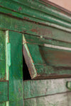 Green Vintage Wooden Almirah <p>W:112cm D:59cm H:180cm </p>
