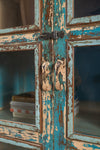 Vintage Blue Glazed Cabinet <p>W:95cm D:46cm H:140cm </p>